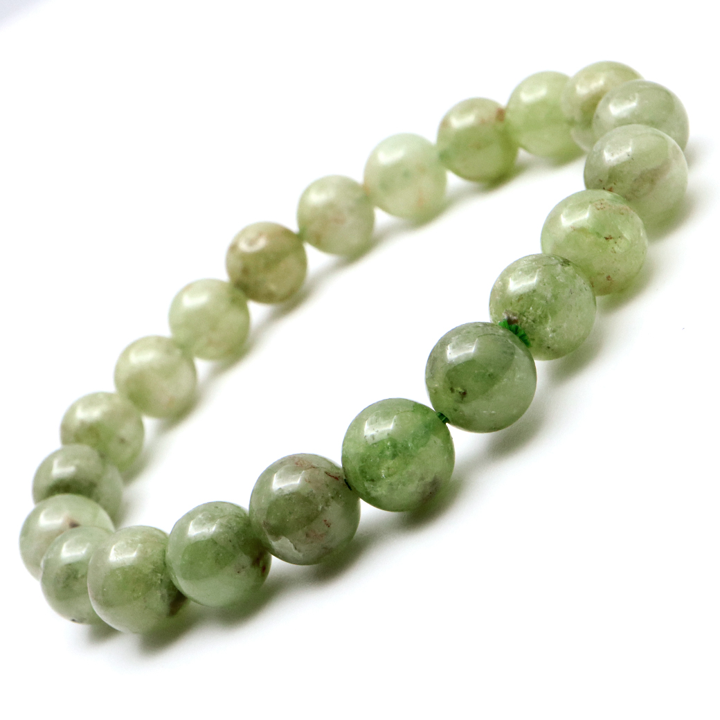 グリーン ガーネット ブレスレット 1点もの 天然石 1月 誕生石 柘榴石