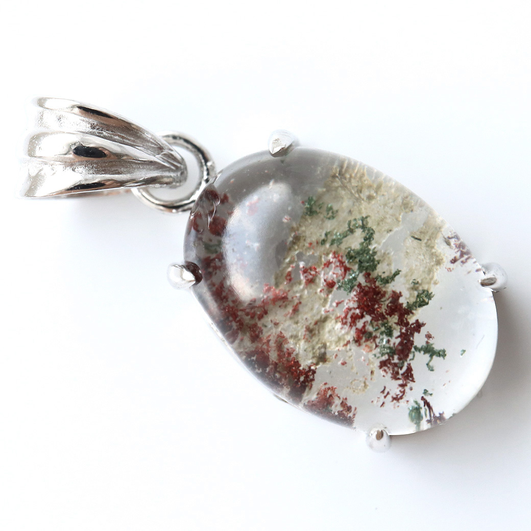 ガーデンクォーツ 庭園 水晶 ペンダント 1点物 Silver925 自然の芸術