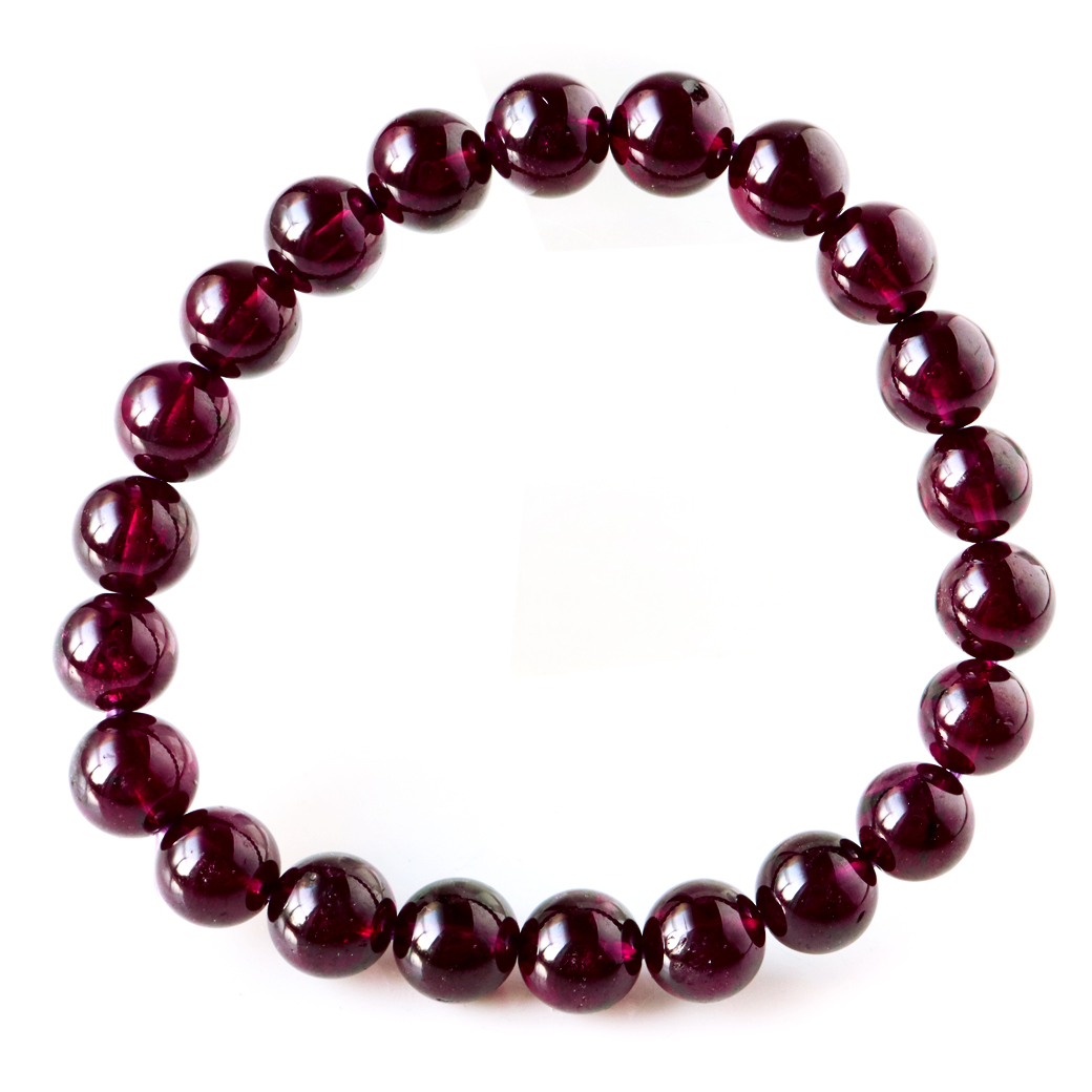 ロードライト ガーネット ブレスレット 天然石 1点物 1月 誕生石 柘榴石