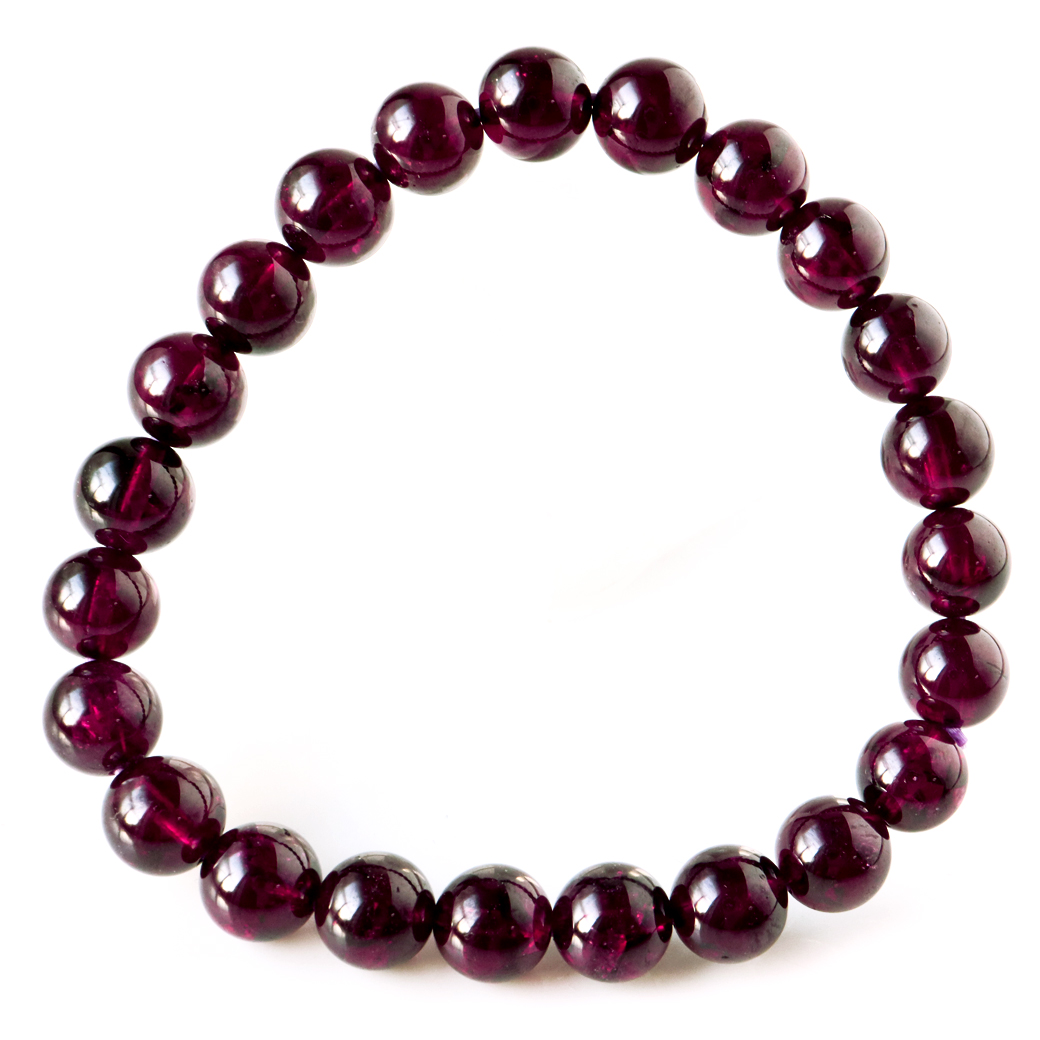 ロードライト ガーネット ブレスレット 天然石 1点物 1月 誕生石 柘榴石