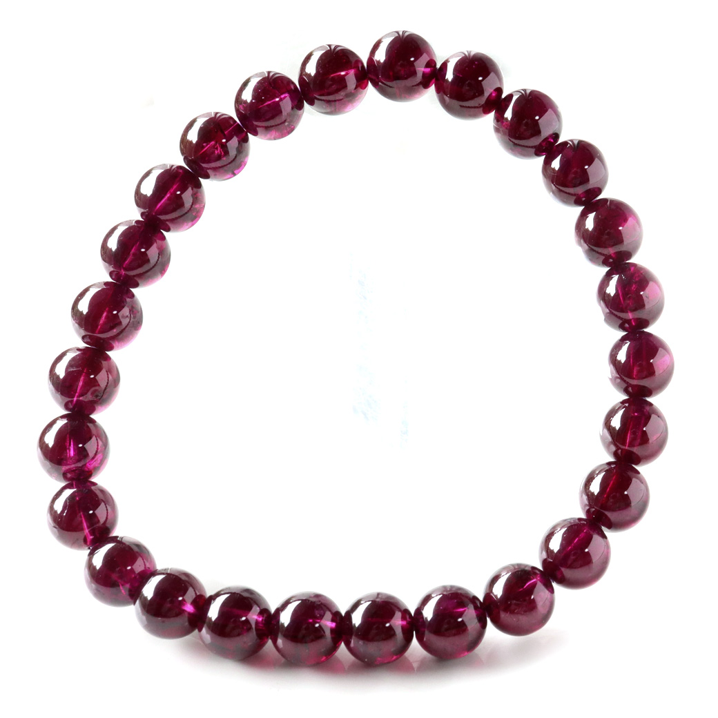 ロードライト ガーネット ブレスレット AAA スリランカ産 柘榴石 1月 誕生石 天然石 パワーストーン garnet 