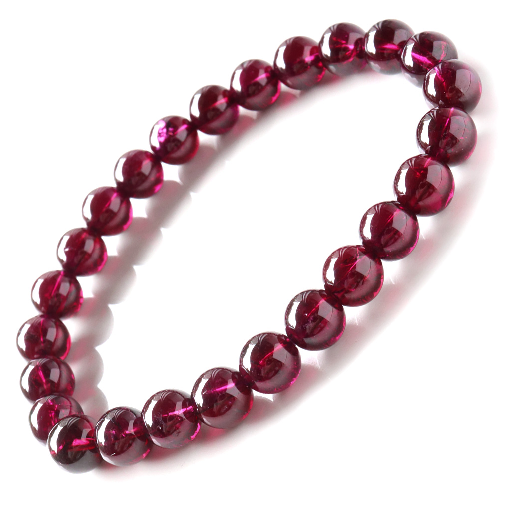 ロードライト ガーネット ブレスレット AAA スリランカ産 柘榴石 1月 誕生石 天然石 パワーストーン garnet 