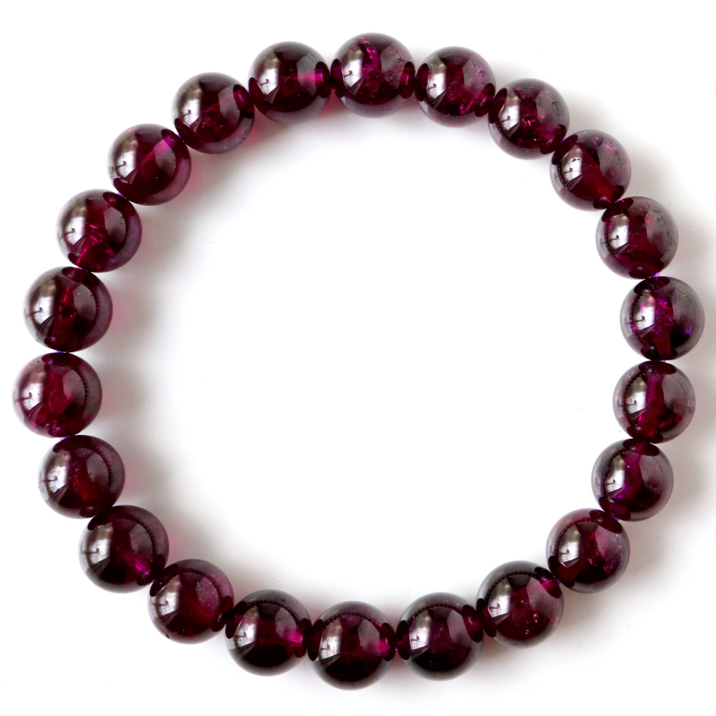 高品質 ロードライト ガーネット ブレスレット スリランカ産 柘榴石