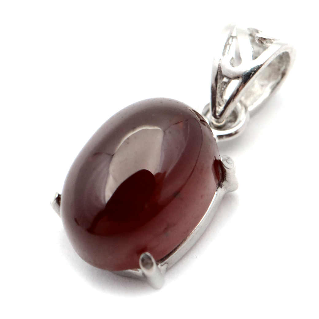 ガーネット ネックレス オレンジ 天然石 ペンダント Silver925 柘榴石 パワーストーン 1月 誕生石 garnet