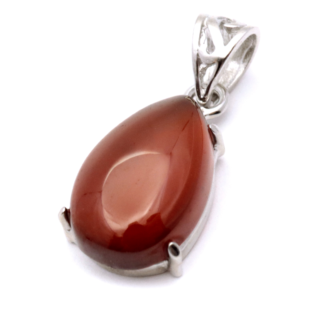 ガーネット ネックレス オレンジ 天然石 ペンダント Silver925 柘榴石 パワーストーン 1月 誕生石 garnet