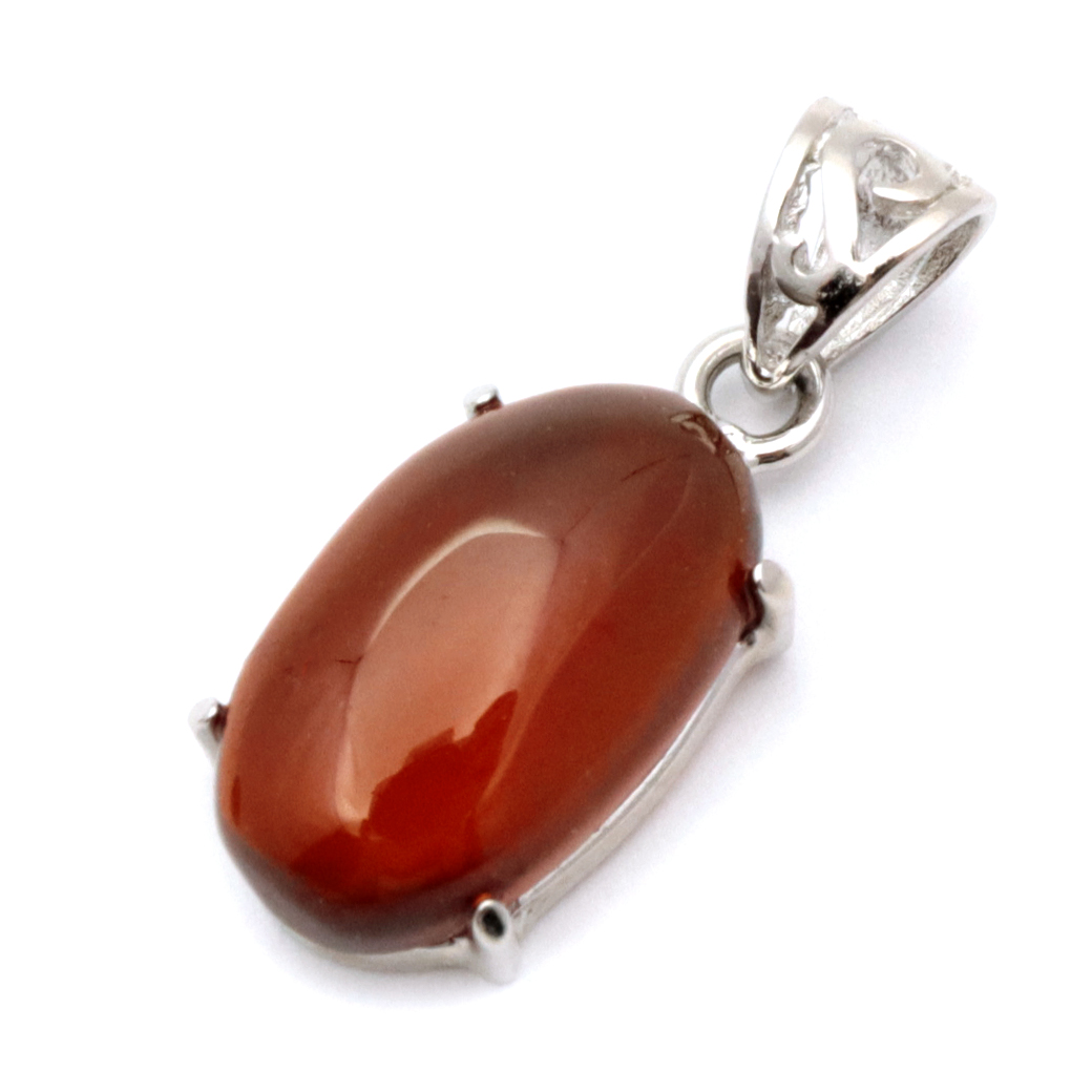 ガーネット ネックレス オレンジ 天然石 ペンダント Silver925 柘榴石 パワーストーン 1月 誕生石 garnet