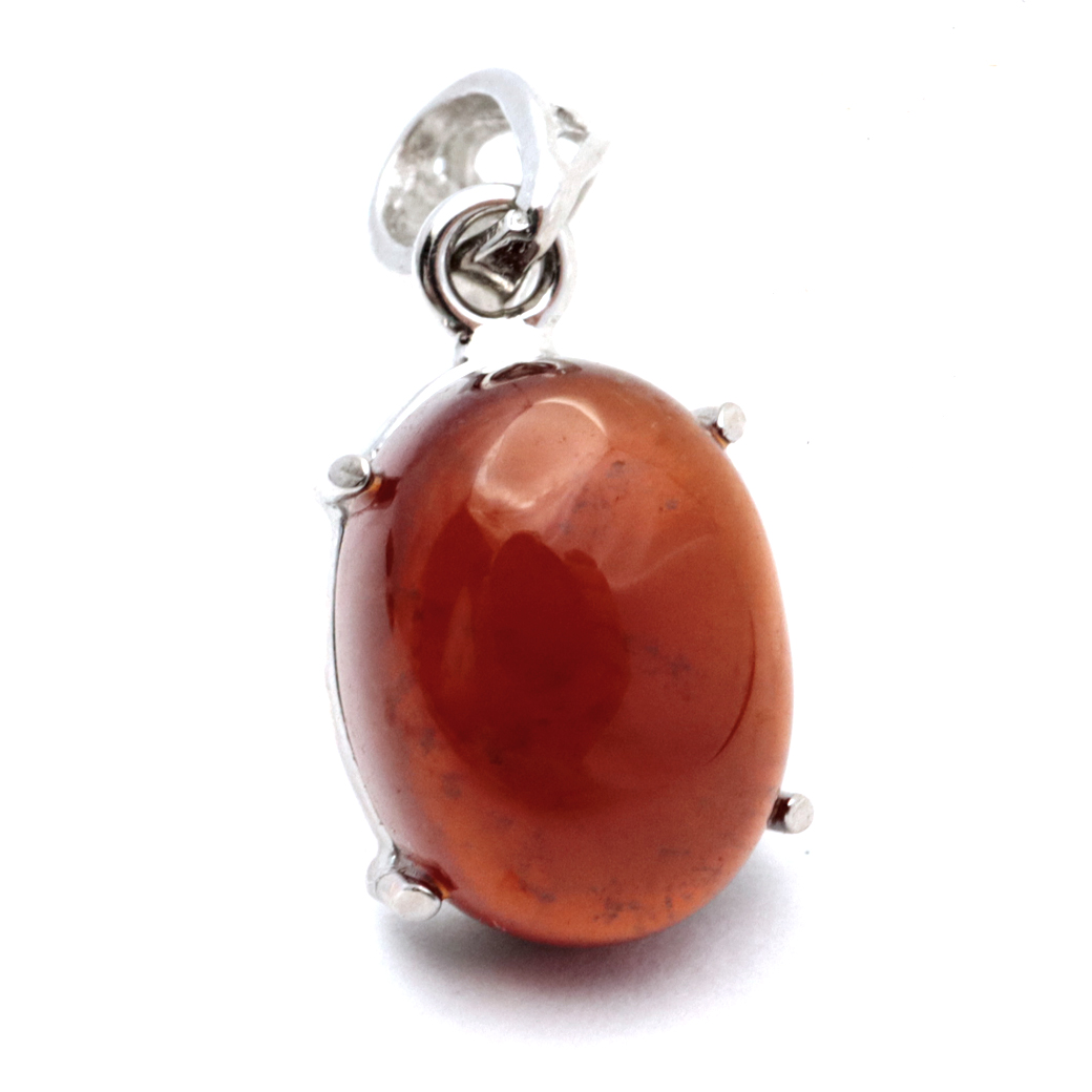 ガーネット ネックレス オレンジ 天然石 ペンダント Silver925 柘榴石 パワーストーン 1月 誕生石 garnet