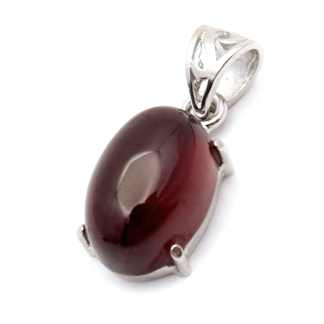 ガーネット ネックレス オレンジ 天然石 ペンダント Silver925 柘榴石 パワーストーン 1月 誕生石 garnet