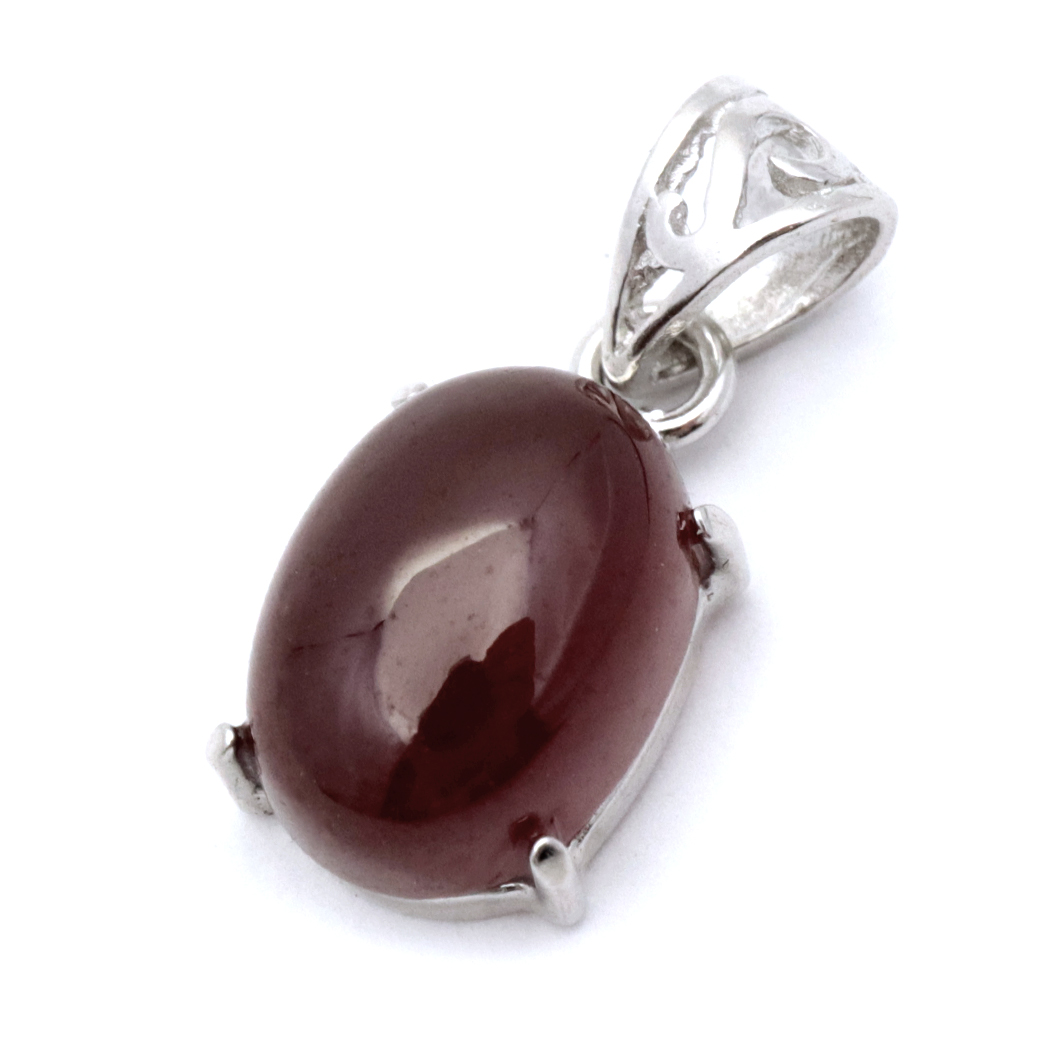 ガーネット ネックレス オレンジ 天然石 ペンダント Silver925 柘榴石 パワーストーン 1月 誕生石 garnet