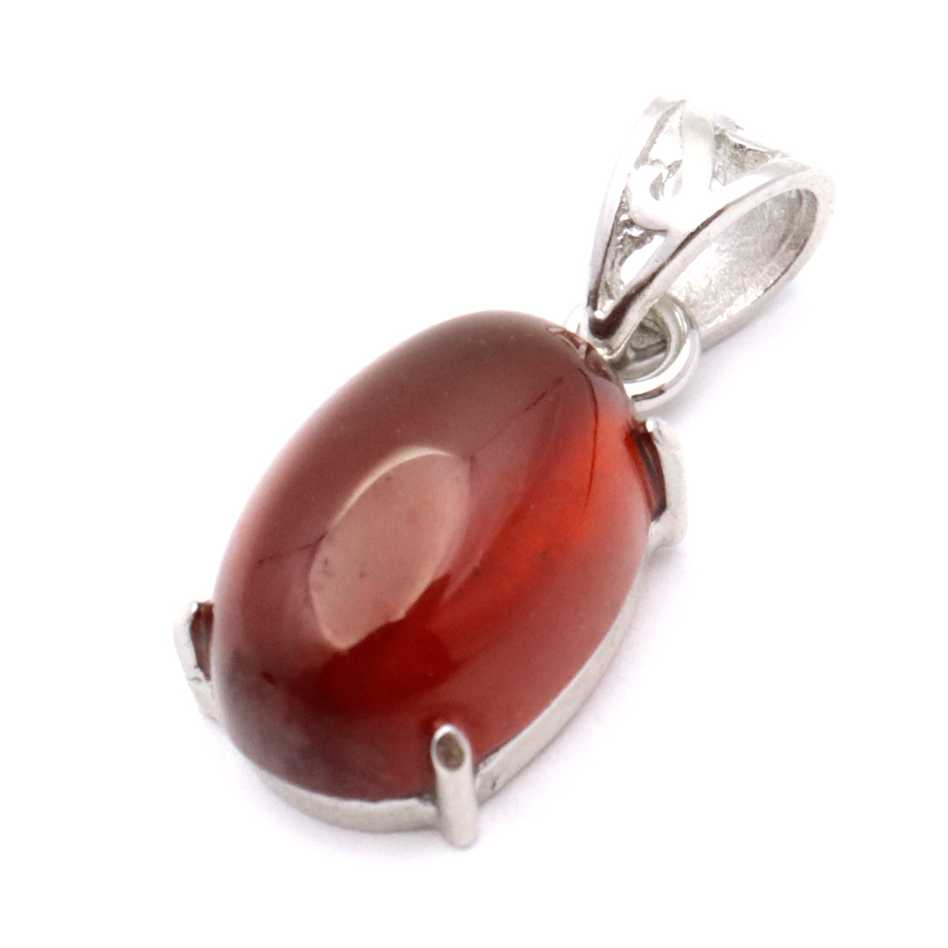 ガーネット ネックレス オレンジ 天然石 ペンダント Silver925 柘榴石 パワーストーン 1月 誕生石 garnet
