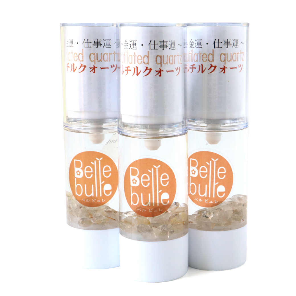 霧島鉱泉水（自然ケイ素天然水）使用 ベル ビュレ 浄化スプレー ゴールド ルチルクォーツ さざれ石入り 母の日