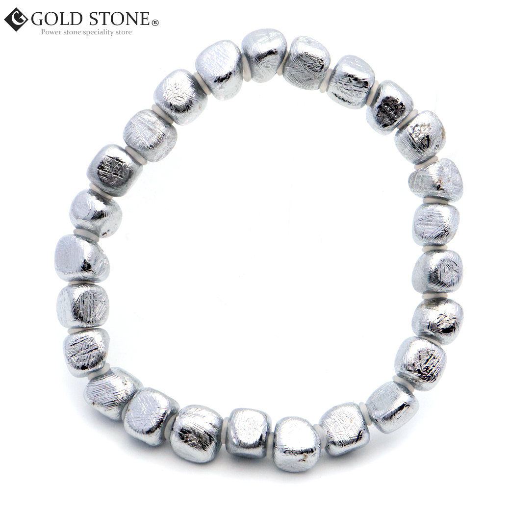 ギベオン 隕石 ラフタンブル ブレスレット 宇宙から来た鉱物