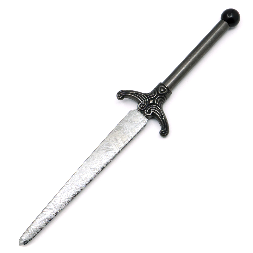 ギベオン 隕石 刀 模型 置き物 テクタイト一石付き メテオライト 鉄質隕石 鑑別書付き 剣仕立て