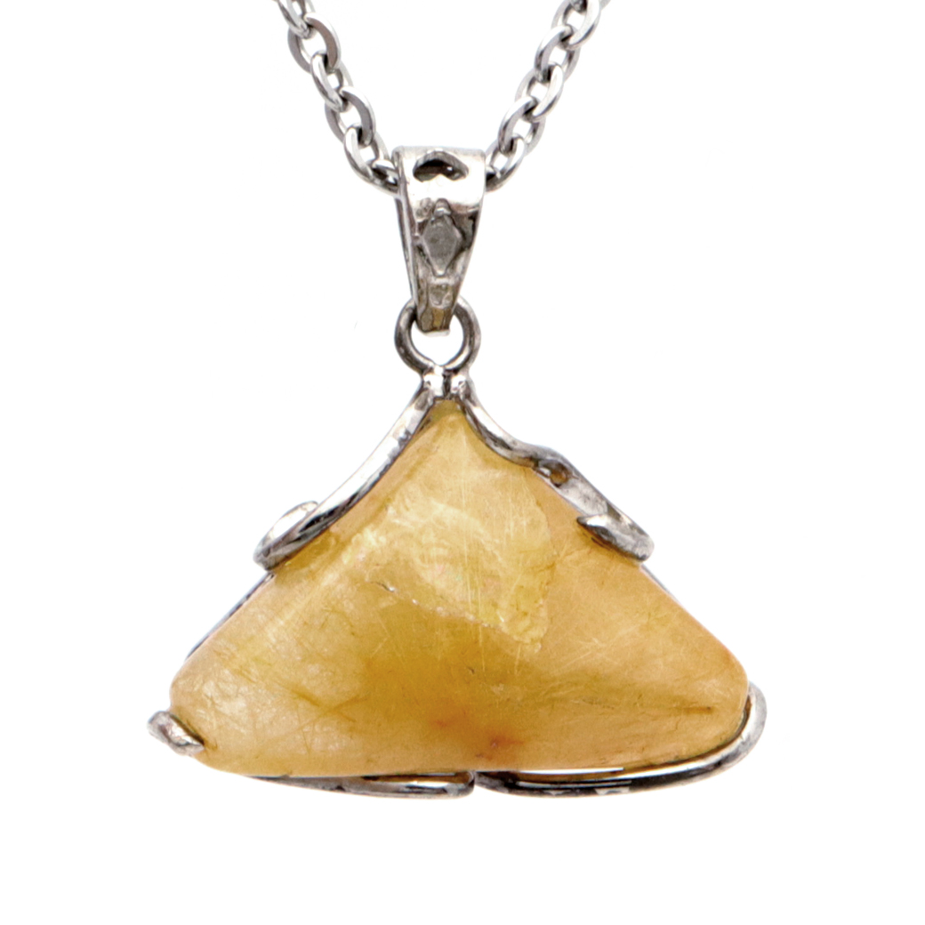 ルチルクォーツ ペンダント ゴールドルチル 天然石 ネックレス パワーストーン Silver925 針水晶 金運 贈り物 1点物 ギフト プレゼント