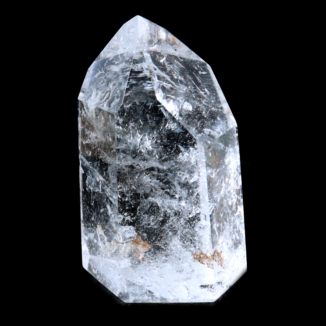 レムリアンシード 水晶 六角柱 ポイント 全面研磨 磨き 1点もの 虹入り レインボー 天然石 ブラジル バイーア州産 証明書付き