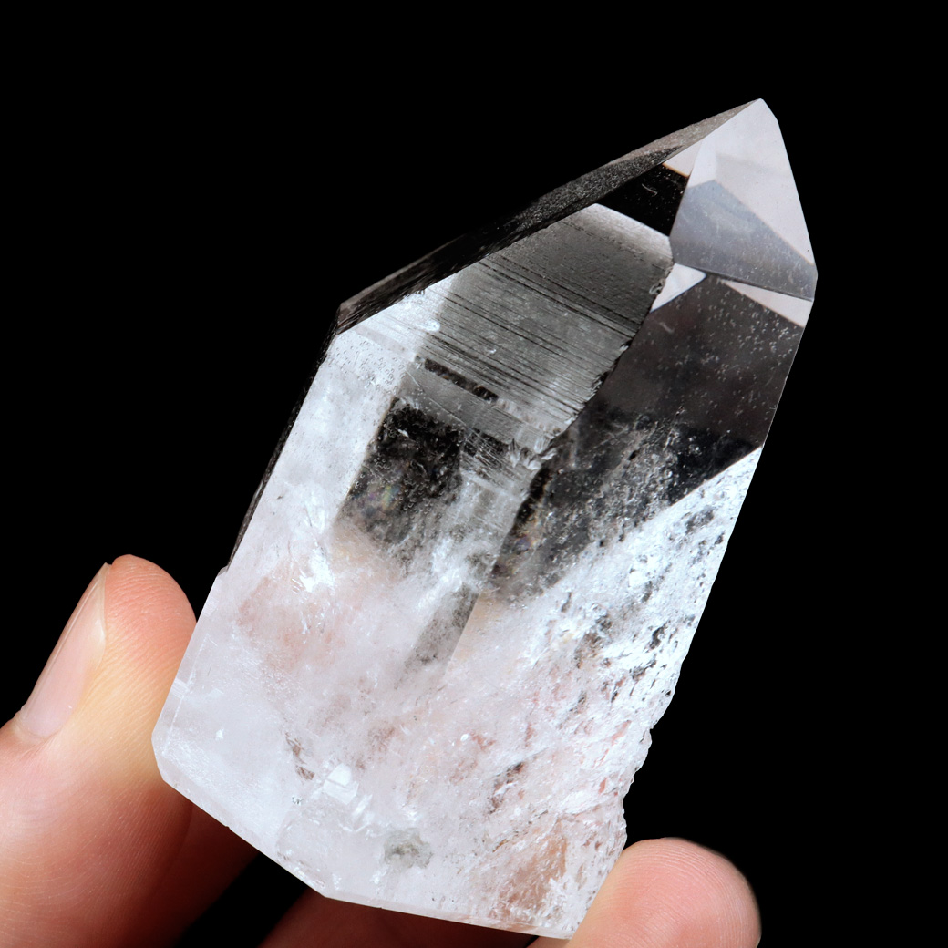 レムリアンシード 水晶 六角柱 ポイント 一部面残し 研磨磨き 1点もの 5A 天然石 ブラジル バイーア州産 証明書付き