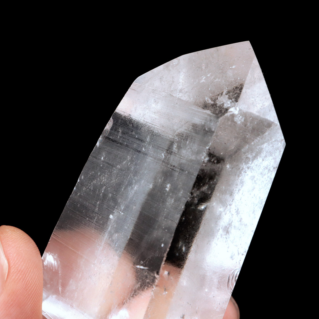 レムリアンシード 水晶 六角柱 ポイント 一部面残し 研磨磨き 1点もの 5A 天然石 ブラジル バイーア州産 証明書付き