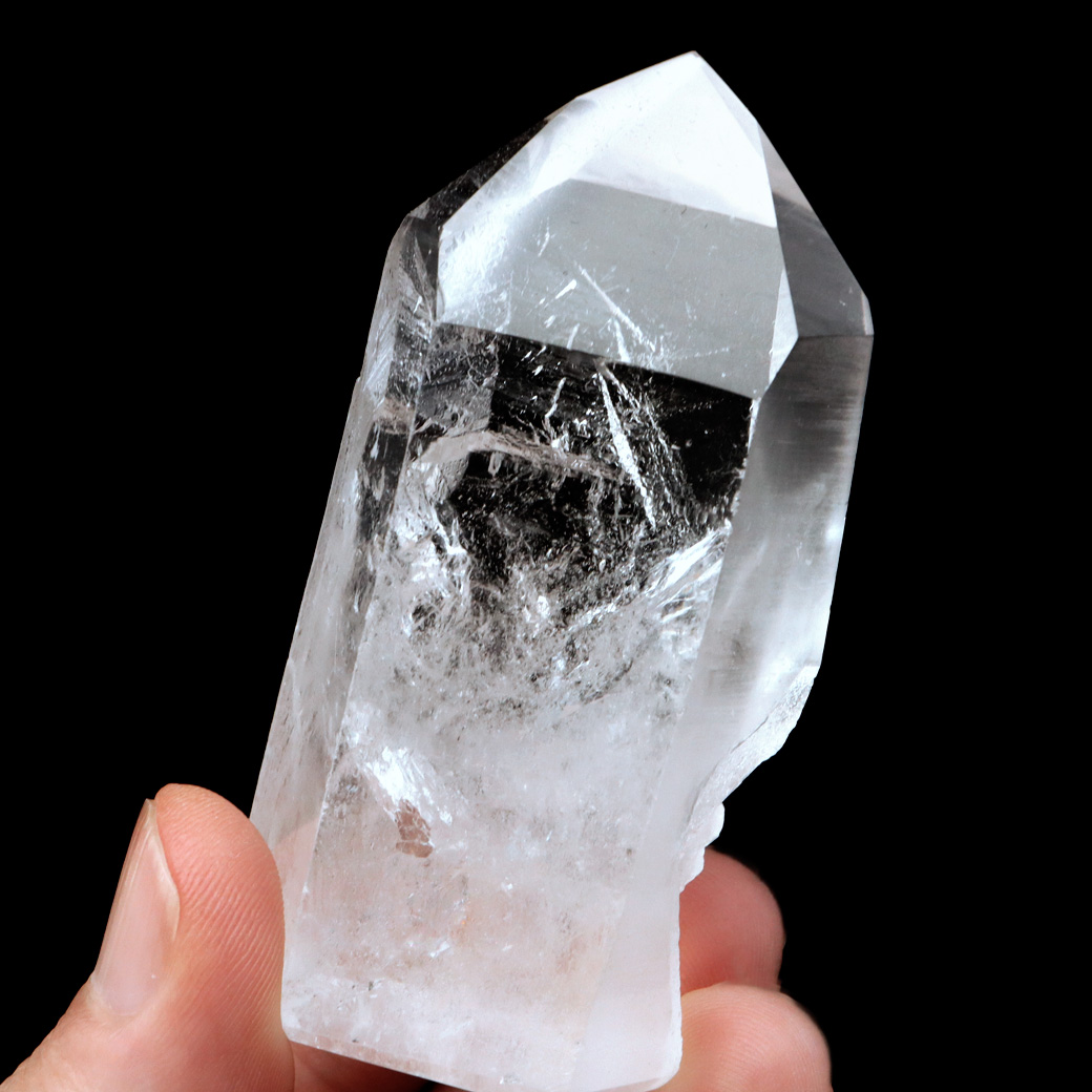 レムリアンシード 水晶 六角柱 ポイント 一部面残し 研磨磨き 1点もの 5A 天然石 ブラジル バイーア州産 証明書付き