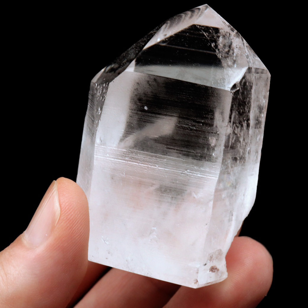 レムリアンシード 水晶 六角柱 ポイント 一部面残し 研磨磨き 1点もの 5A 天然石 ブラジル バイーア州産 証明書付き