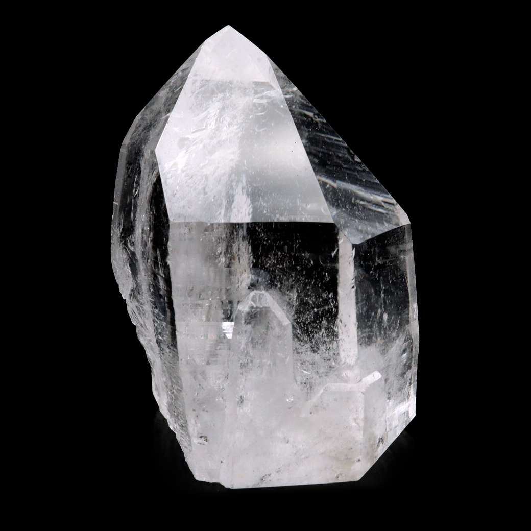 レムリアンシード 水晶 六角柱 ポイント 一部面残し 研磨磨き 187g 1点もの AAA 虹入り レインボー 天然石 証明書付き