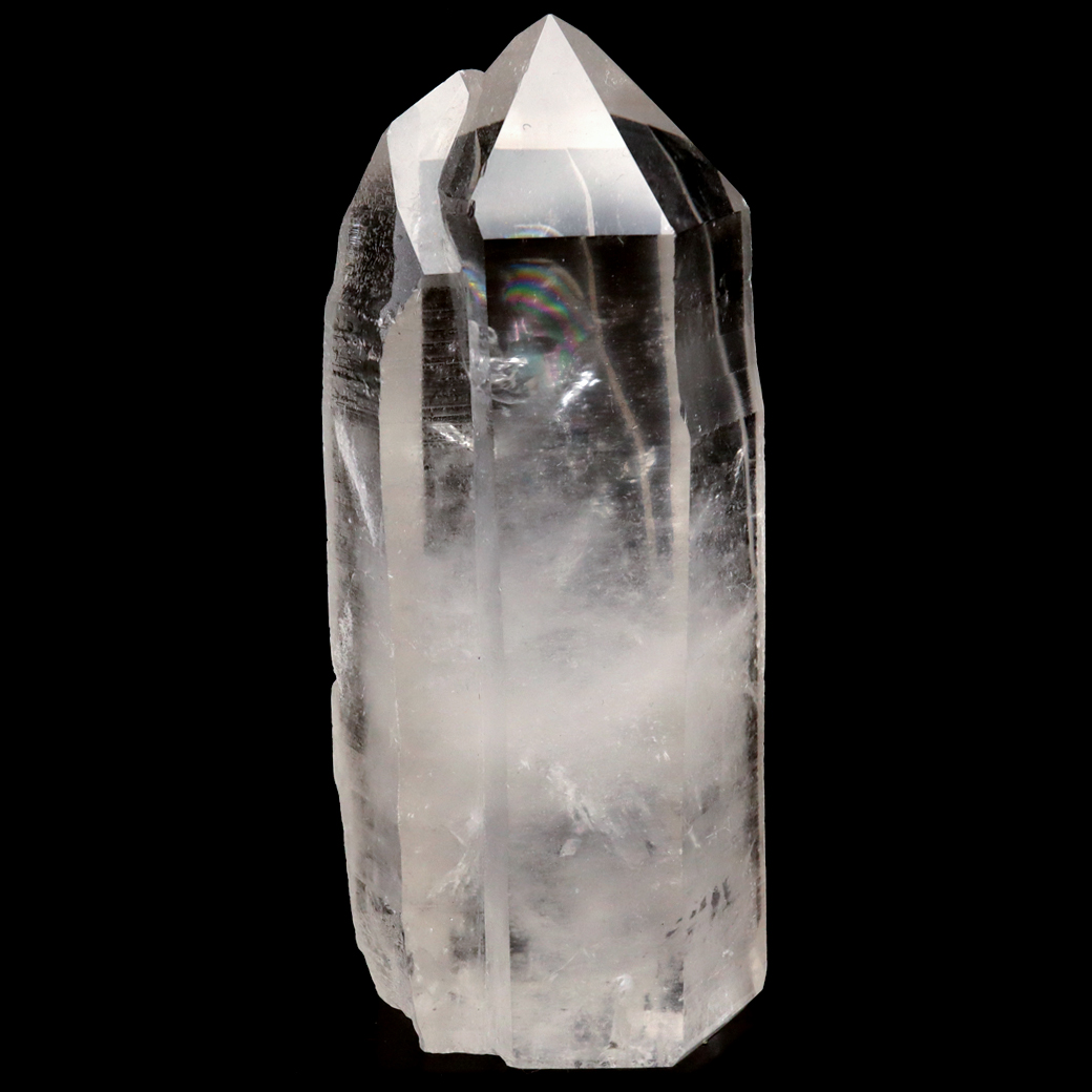 レムリアンシード 水晶 六角柱 ポイント 一部面残し 研磨磨き 1点もの AA 天然石 ブラジル バイーア州産 証明書付き