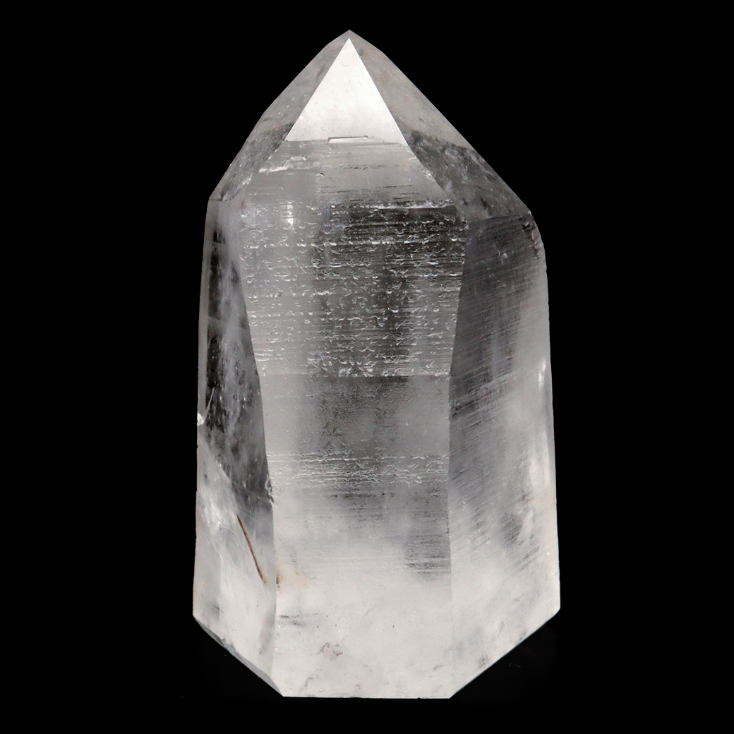 レムリアンシード 水晶 六角柱 ポイント 一部面残し 研磨磨き 1点もの AA 天然石 ブラジル バイーア州産 証明書付き