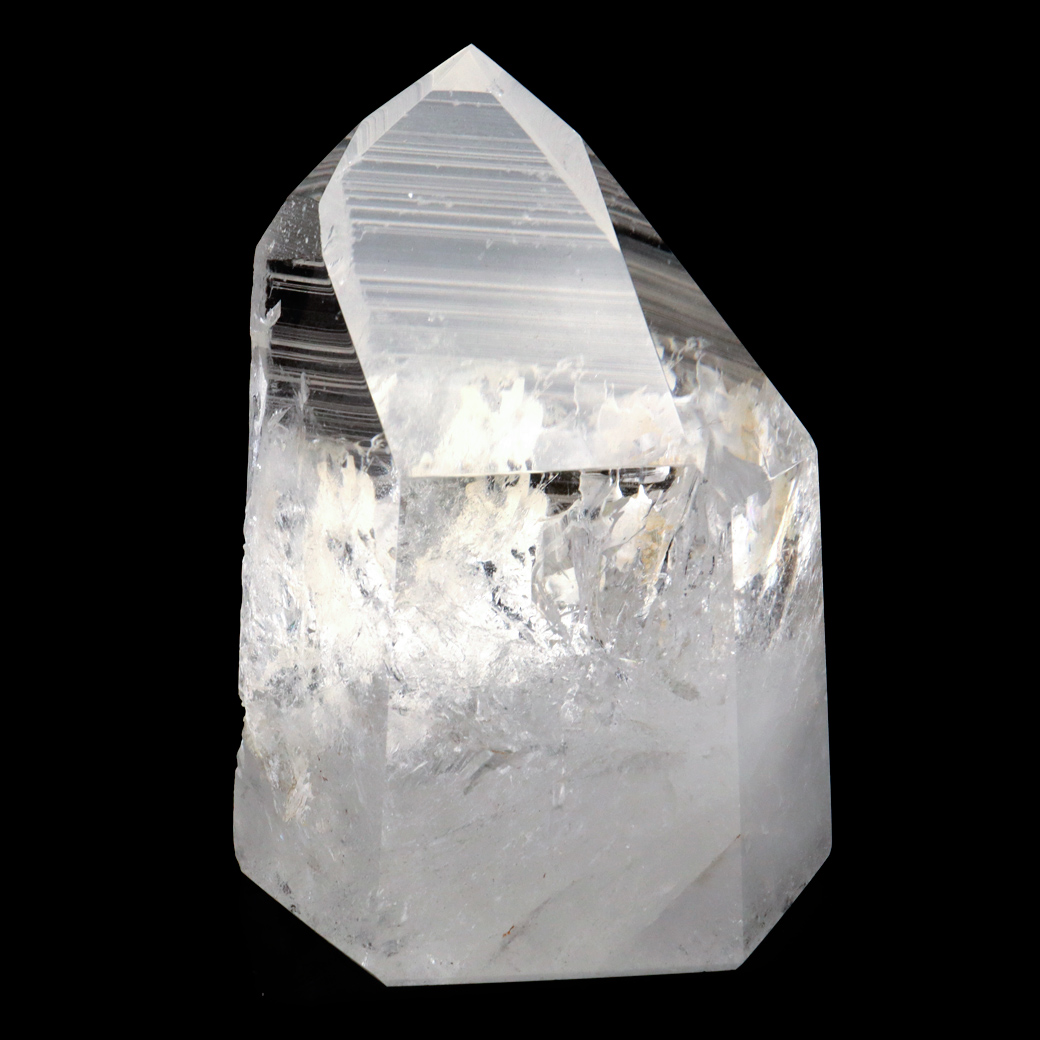 レムリアンシード 水晶 六角柱 ポイント 一部面残し 研磨磨き 1点もの AA 天然石 ブラジル バイーア州産 証明書付き