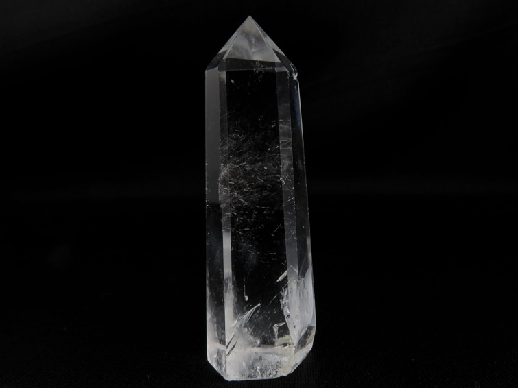 放射ルチル入り 水晶六角柱