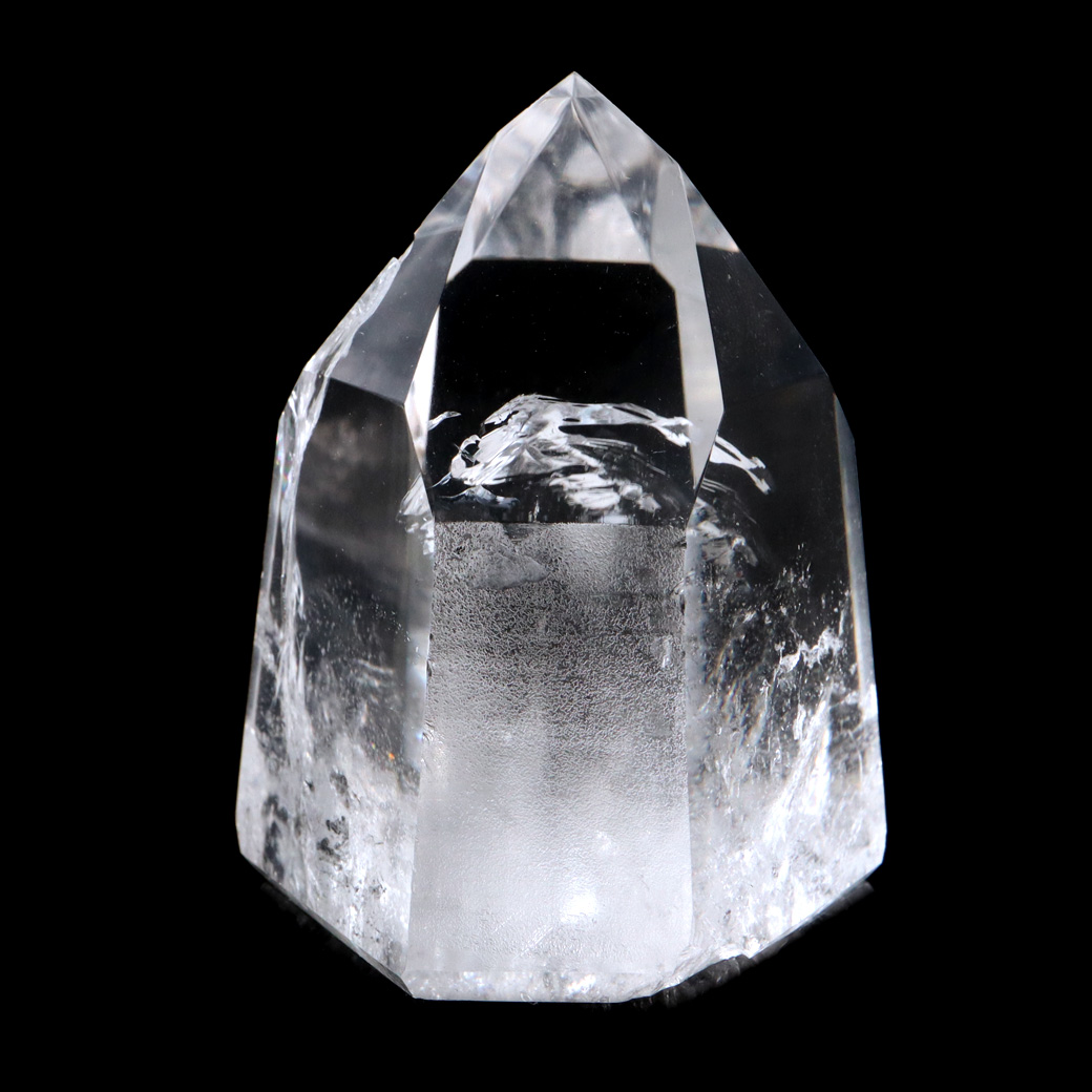 レムリアンシード 水晶 六角柱 ポイント 一部面残し 研磨磨き 1点もの 5A レインボー 天然石 ブラジル バイーア州産 証明書付き