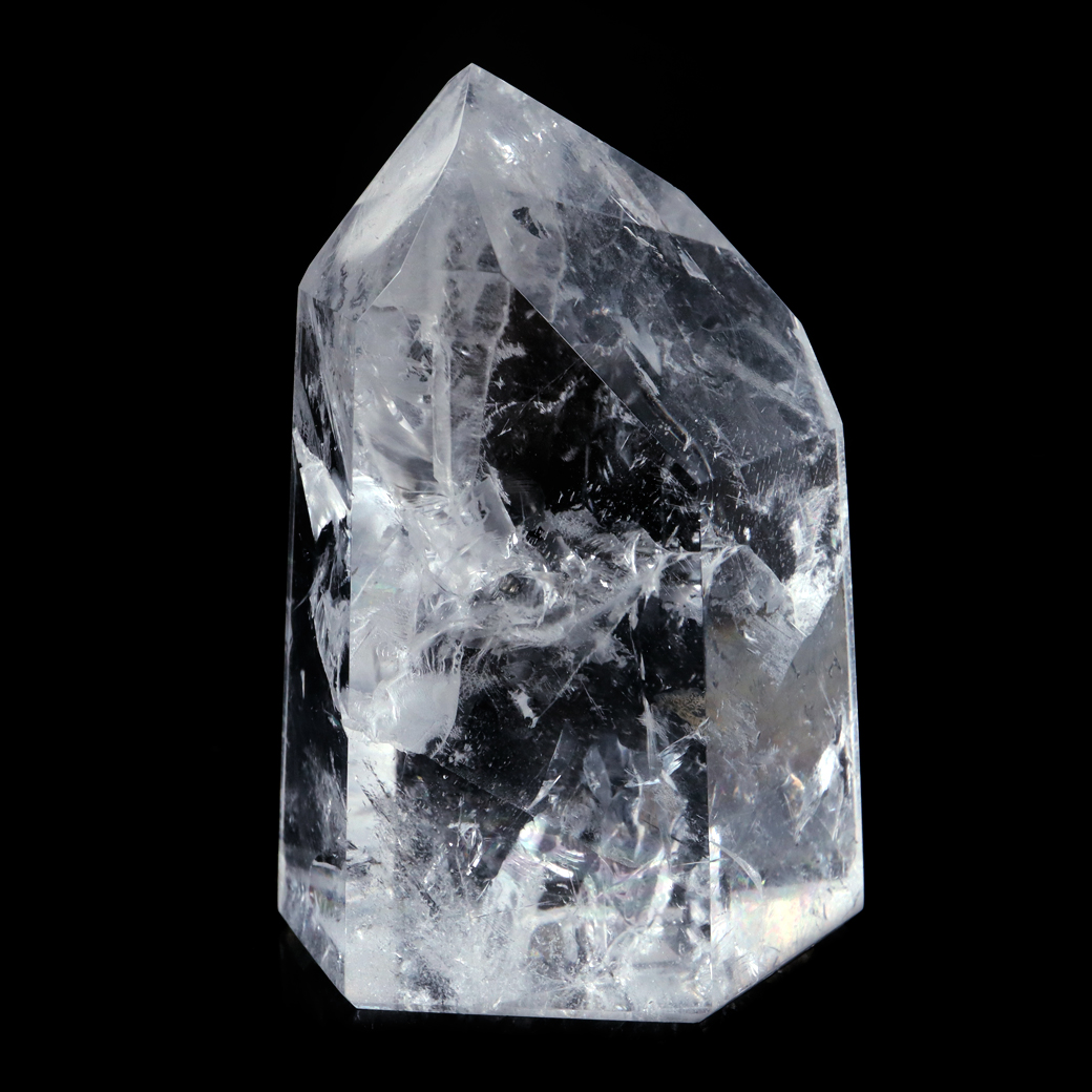 レムリアンシード 水晶 六角柱 ポイント 全面研磨 磨き 1点もの AAA+ 虹入り  ブラジル バイーア州産 証明書付き