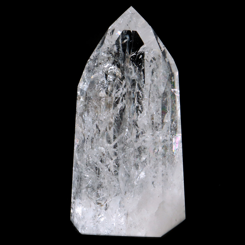 レムリアンシード 水晶 六角柱 ポイント 全面研磨 磨き 1点もの AAAAA 虹入り レインボー ブラジル セーラ・デ・カブラル産