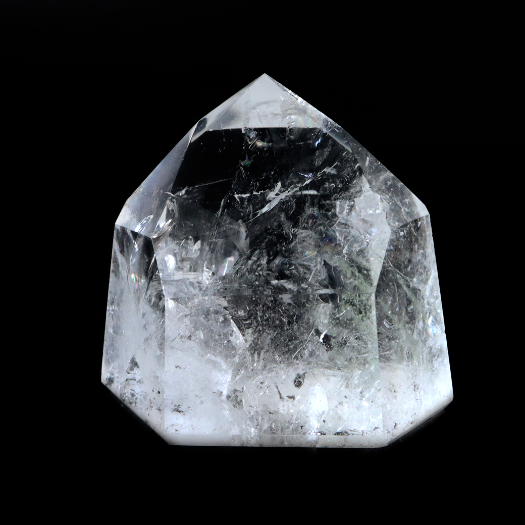 レムリアンシード 水晶 六角柱 ポイント 全面研磨 磨き 1点もの AAA+ 虹入り  ブラジル バイーア州産 証明書付き