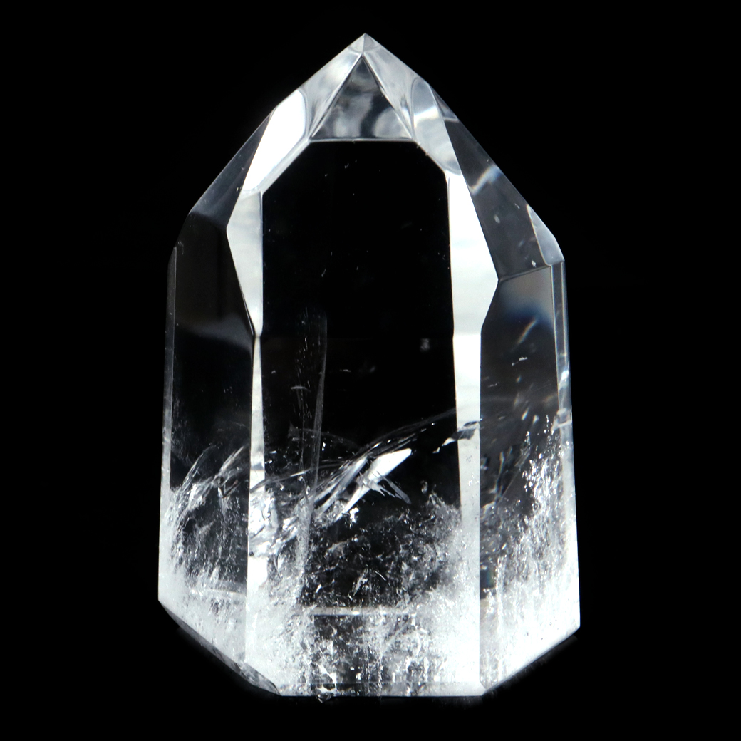 レムリアンシード 水晶 六角柱 ポイント 全面研磨 磨き 1点もの AAA+ 虹入り  ブラジル バイーア州産 証明書付き