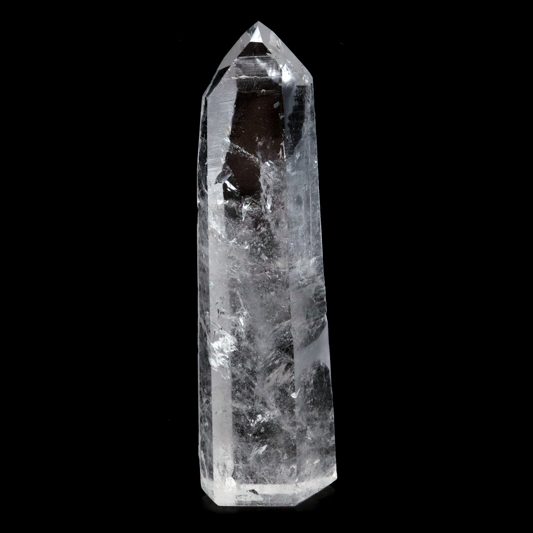 レムリアンシード 水晶 六角柱 ポイント 一部面残し 研磨磨き 天然石 ブラジル バイーア州産 証明書付き