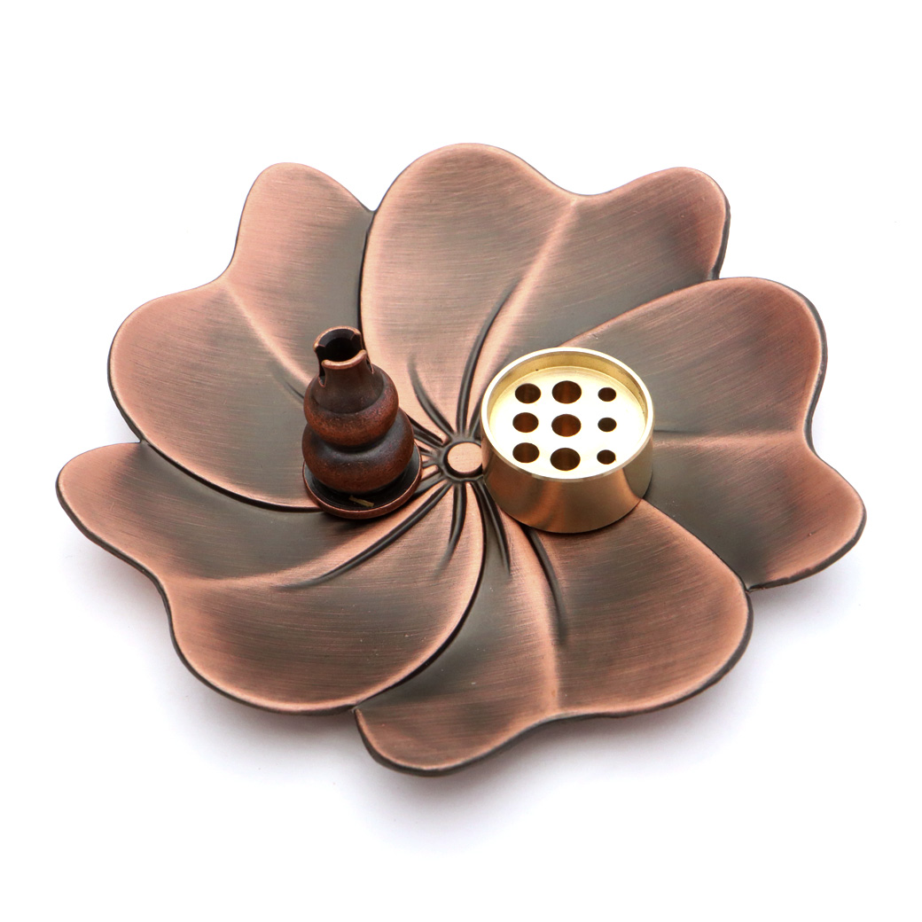 お香立て おしゃれ 線香 蓮 ロータス せんこう立て 9穴 コーン 対応 置き台 香炉 お盆 アロマ ギフト 受け皿 素敵 インセンスホルダー