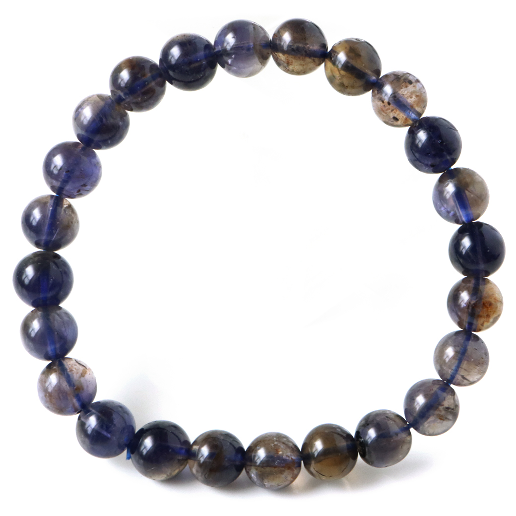 アイオライト ブレスレット インド産 菫青石 コーディエライト 1点物 天然石