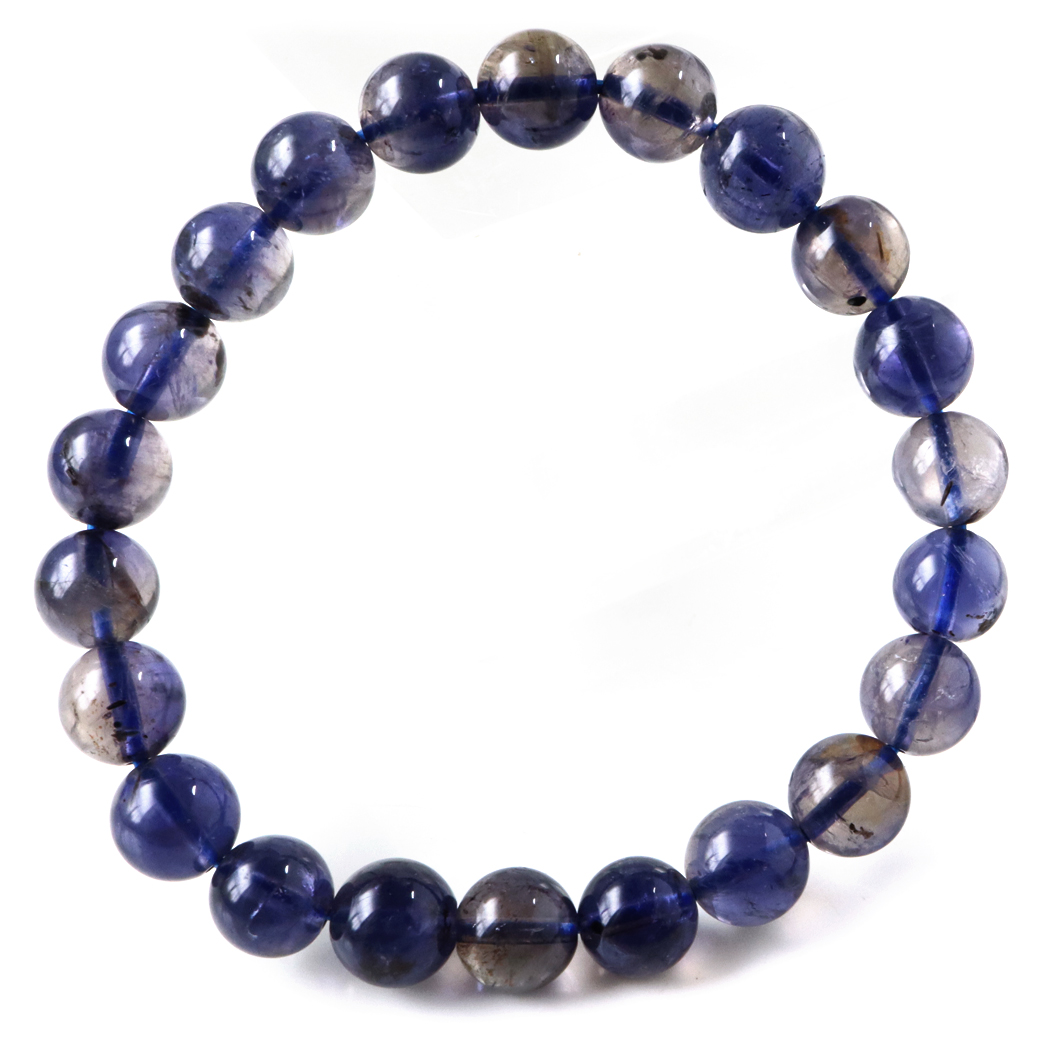 アイオライト ブレスレット インド産 菫青石 コーディエライト 1点物 天然石
