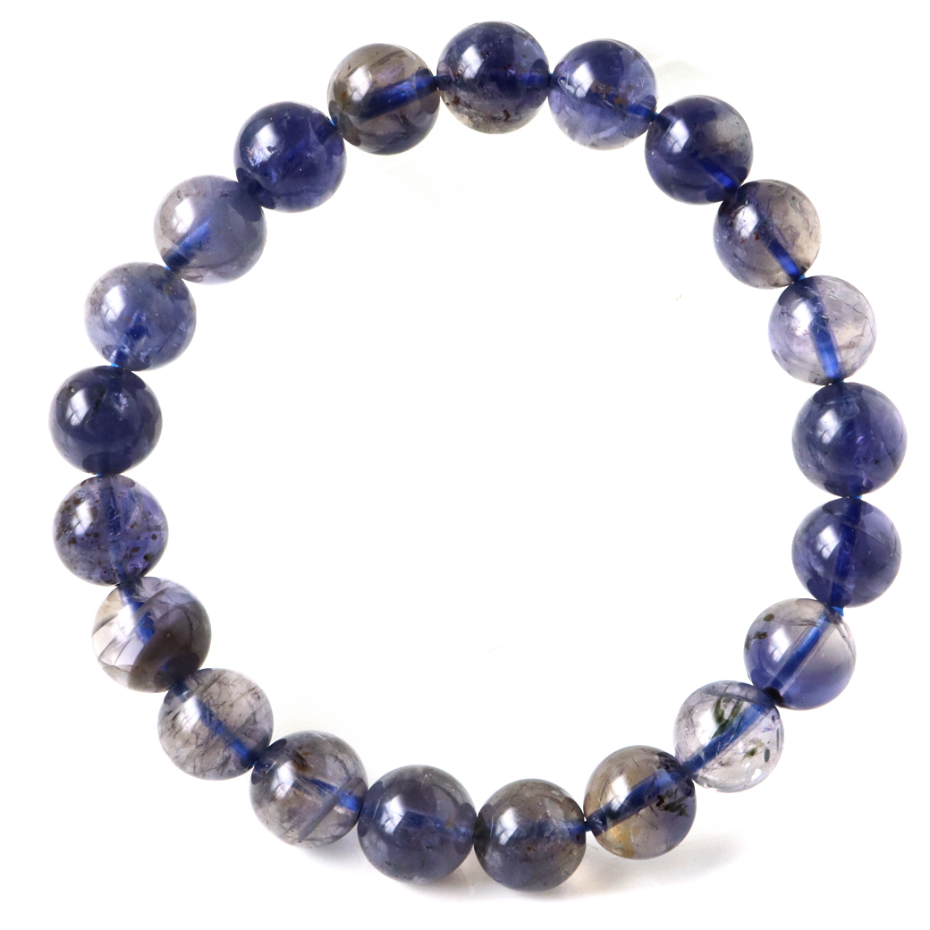アイオライト ブレスレット インド産 菫青石 コーディエライト 1点物 天然石