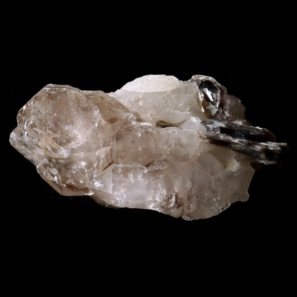 ジャカレー 水晶 クラスター 176g ブラジル産 原石 ワニ水晶 エレスチャルクォーツ 天然石 1点物 パワーストーン クリスタル