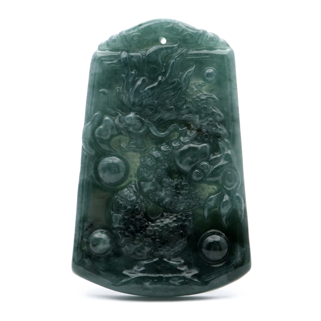 龍 翡翠 グアテマラ産 ペンダント トップ用 素材 ルース バチカン無し 昇り龍 1点もの たつ 辰  干支 お守り 龍神 開運 商売繁盛