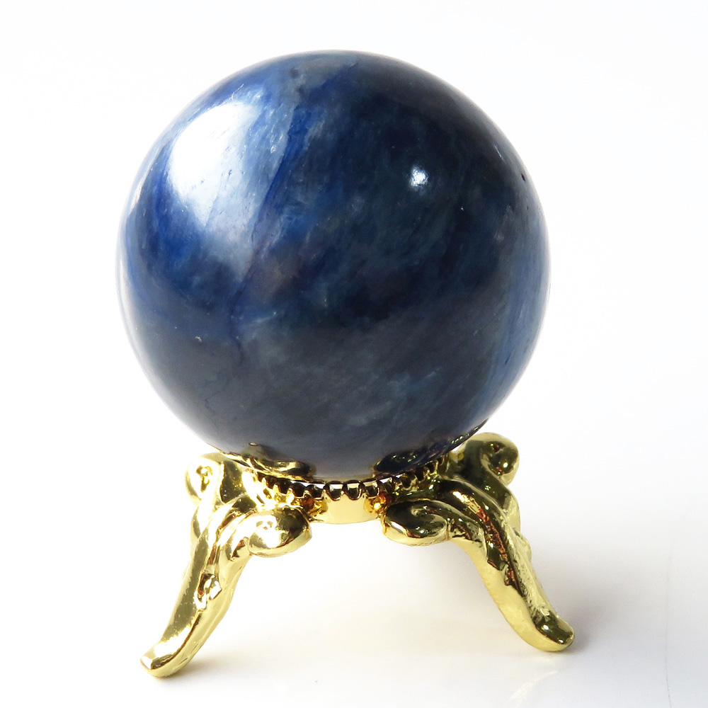 カイヤナイト 丸玉 台座付き 天然石 パワーストーン