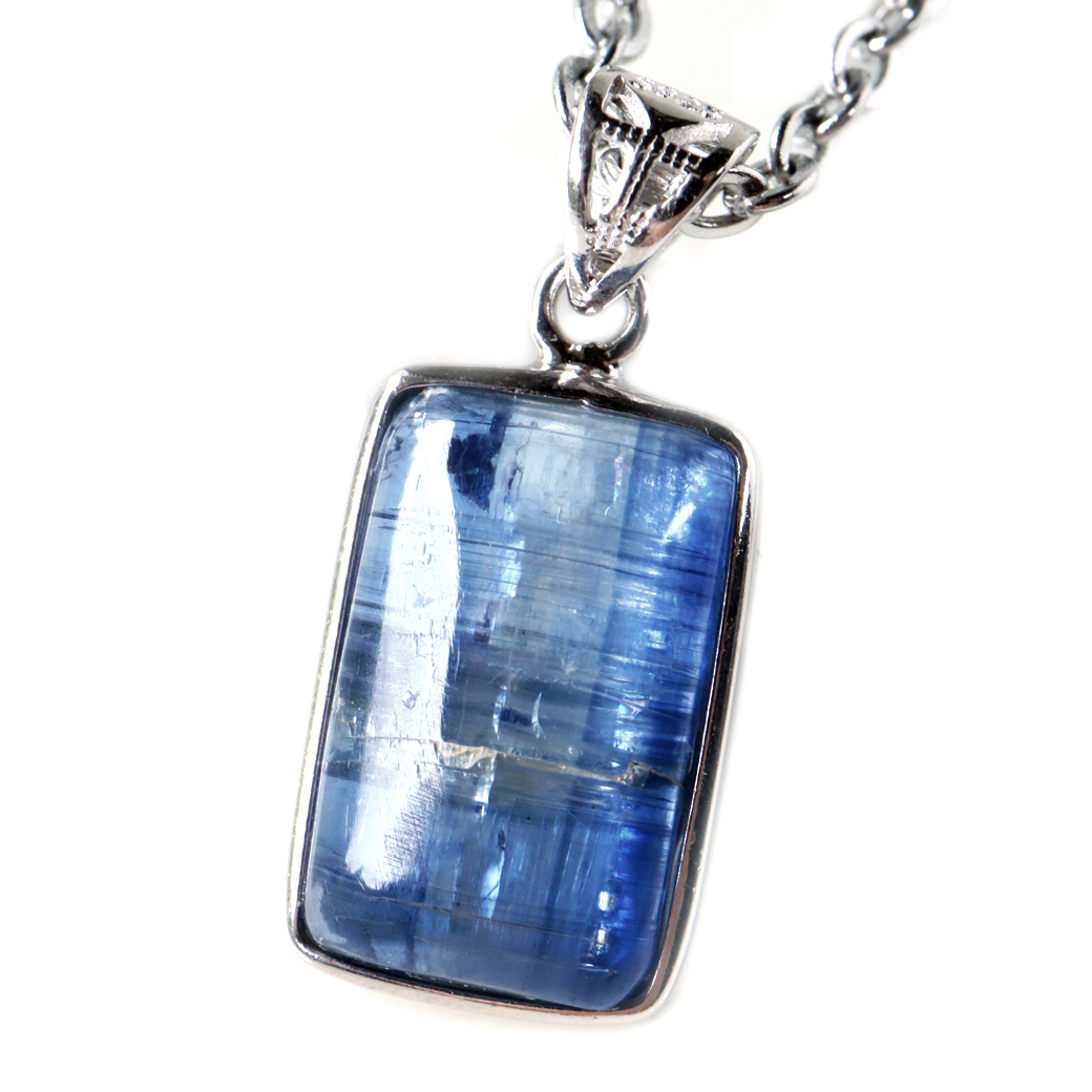 カイヤナイト ペンダント AAA ネパール産 天然石 ネックレス  Silver925 パワーストーン 1点もの Kyanite 藍晶石