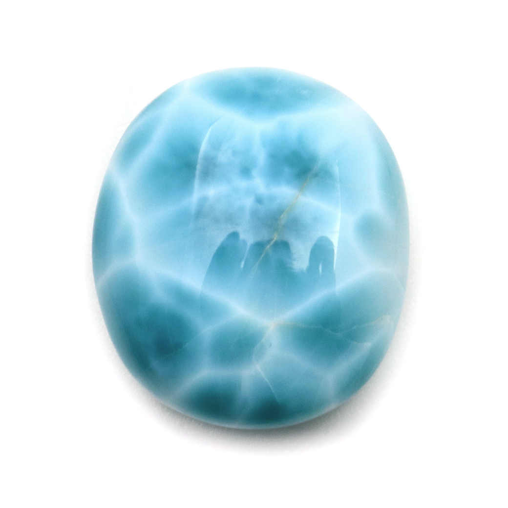 ラリマー ルース 裸石 オーバル 天然石 ロイヤルクラス Srank スカイブルー ドミニカ産