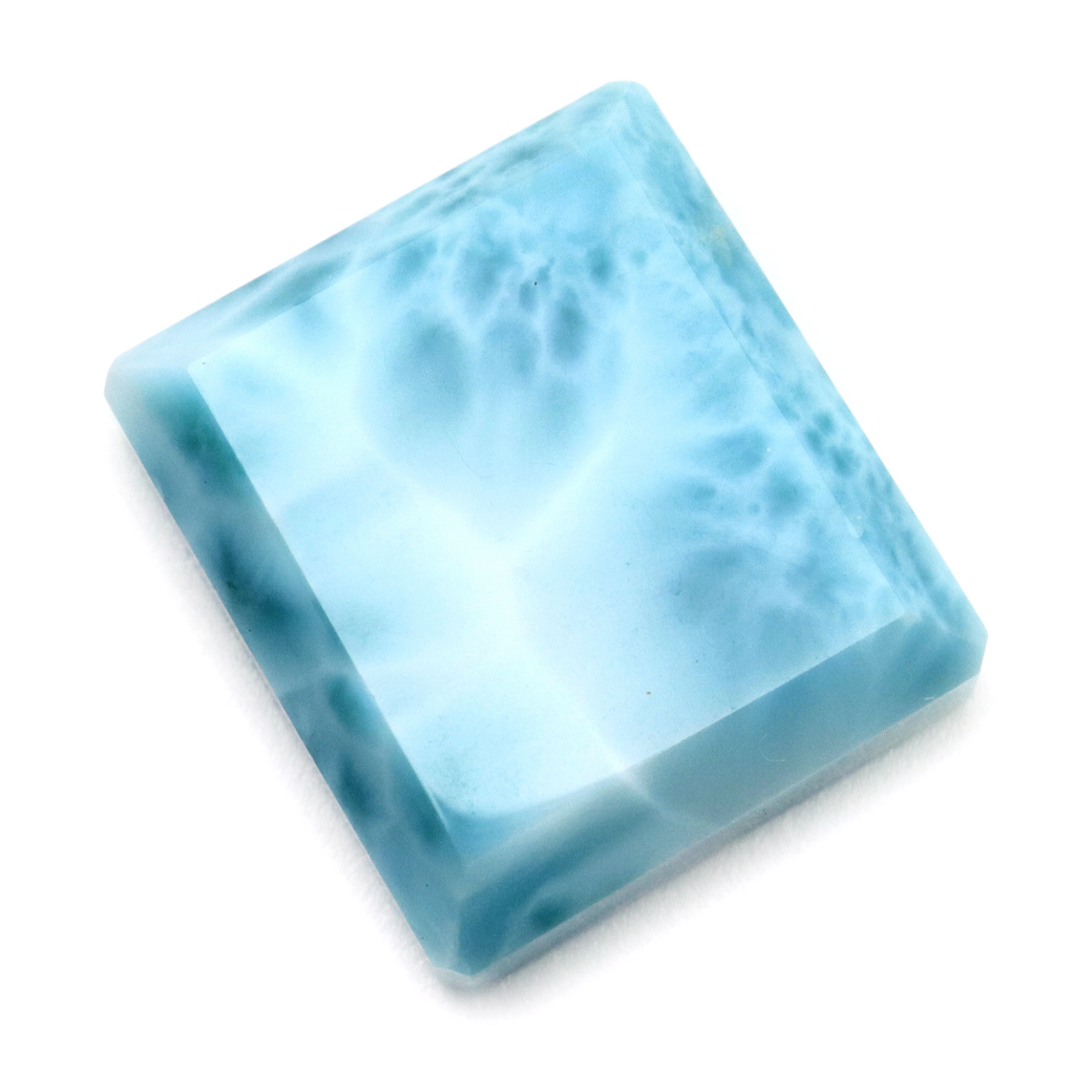 ラリマー ルース 裸石 スクエア 天然石 ロイヤルクラス Srank スカイブルー ドミニカ産