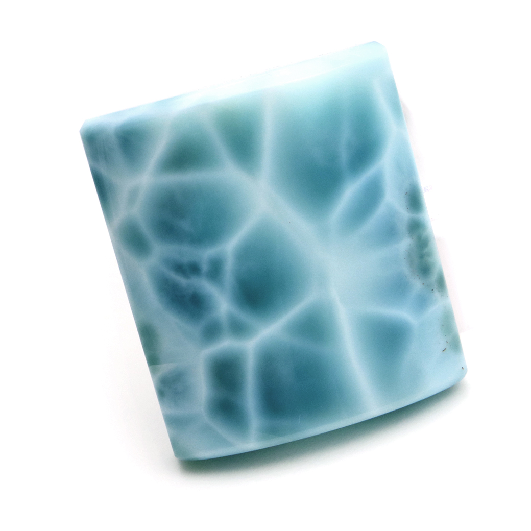 ラリマー ルース 裸石 スクエア 天然石 ロイヤルクラス Srank スカイブルー ドミニカ産