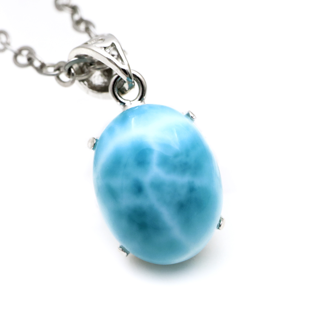 ラリマー ネックレス 天然石 ペンダント Silver925 ロイヤルクラス Srank スカイブルー ドミニカ産 父の日 プレゼント