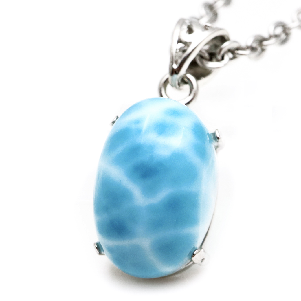 ラリマー ネックレス 天然石 ペンダント Silver925 ロイヤルクラス Srank スカイブルー ドミニカ産 父の日 プレゼント