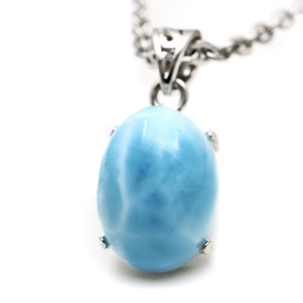 ラリマー ネックレス 天然石 ペンダント Silver925 ロイヤルクラス Srank スカイブルー ドミニカ産