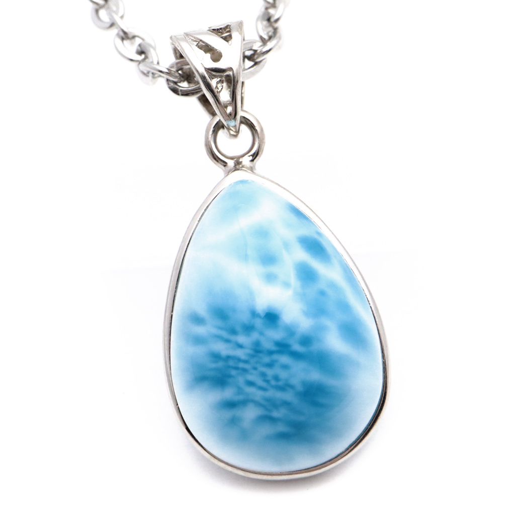 ラリマー ネックレス 天然石 ペンダント Silver925 ロイヤルクラス Srank スカイブルー ドミニカ産 パワーストーン ブルー