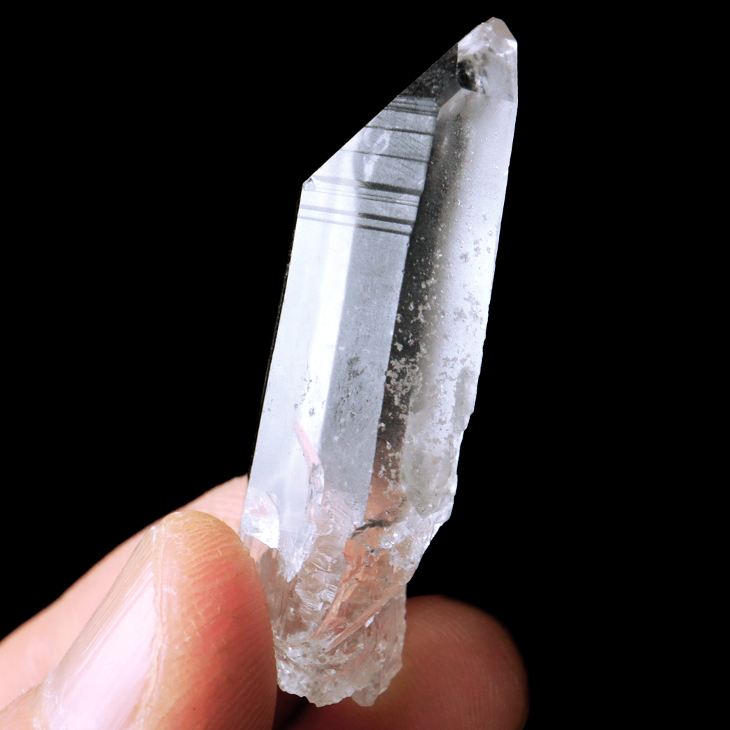 レムリアンシード 水晶 ポイント 幅41mm ライトニング水晶 雷水晶 単結晶 天然石 ブラジル ミナスジェライス州